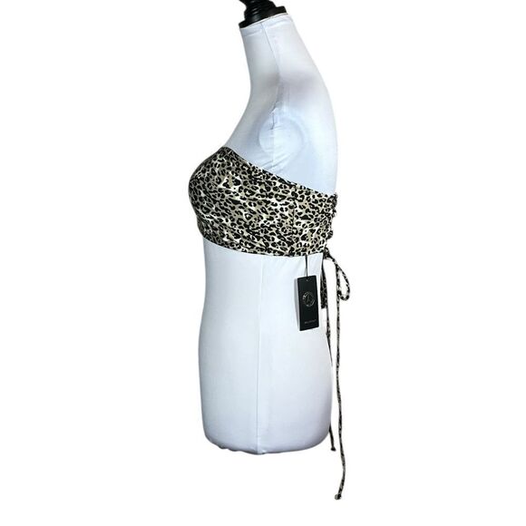Relleciga Leopard Bikini Top, Size XL, NWT - Picture 3 of 6